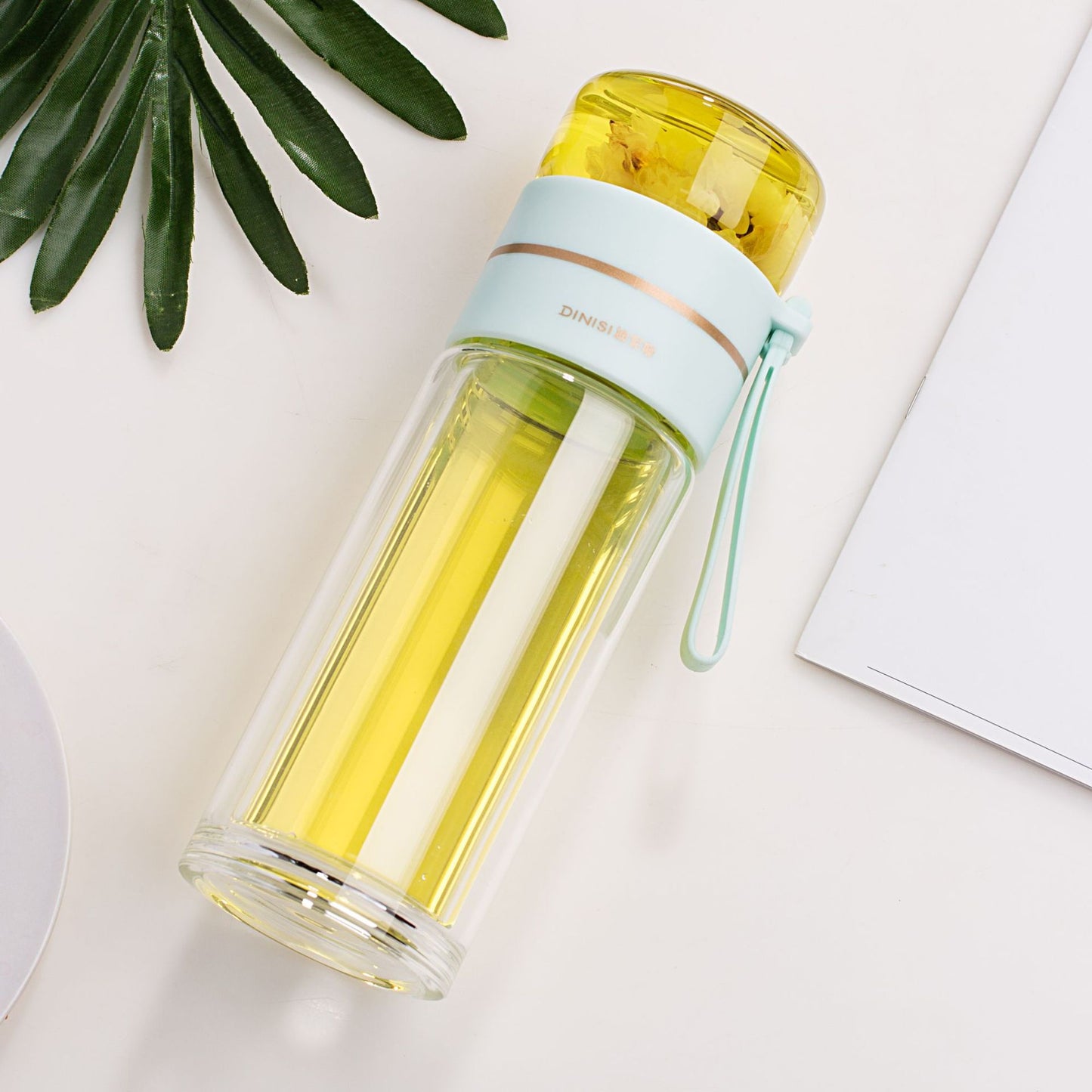 Magic Glass Water Bottle with Tea Infuser 