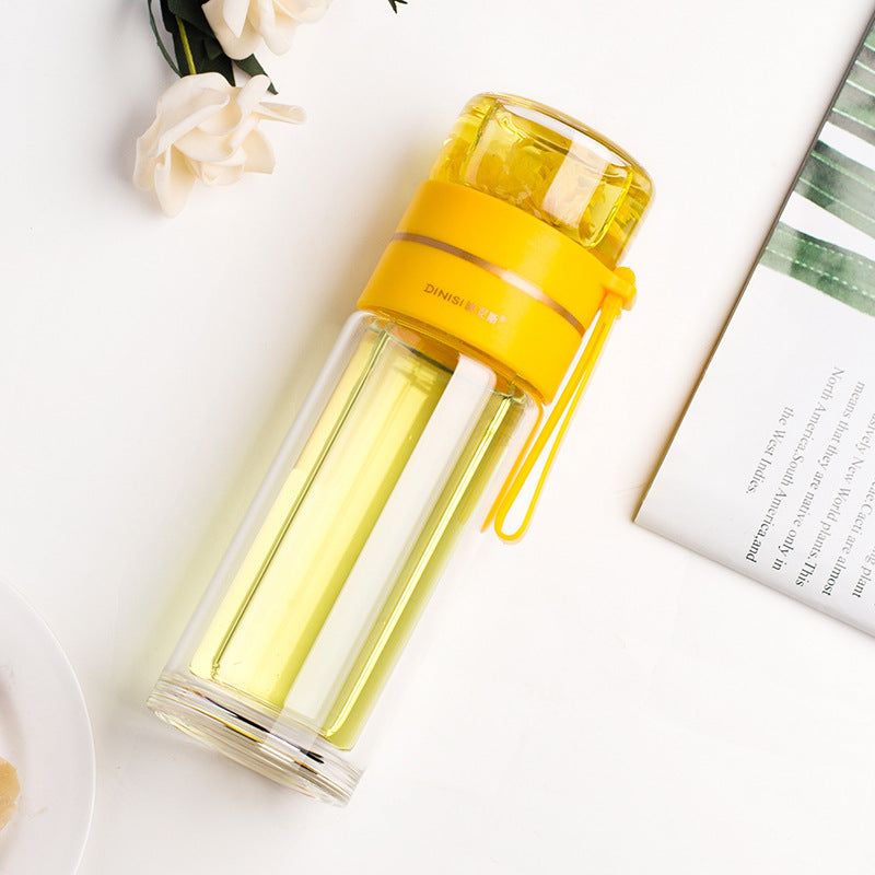 Magic Glass Water Bottle with Tea Infuser 