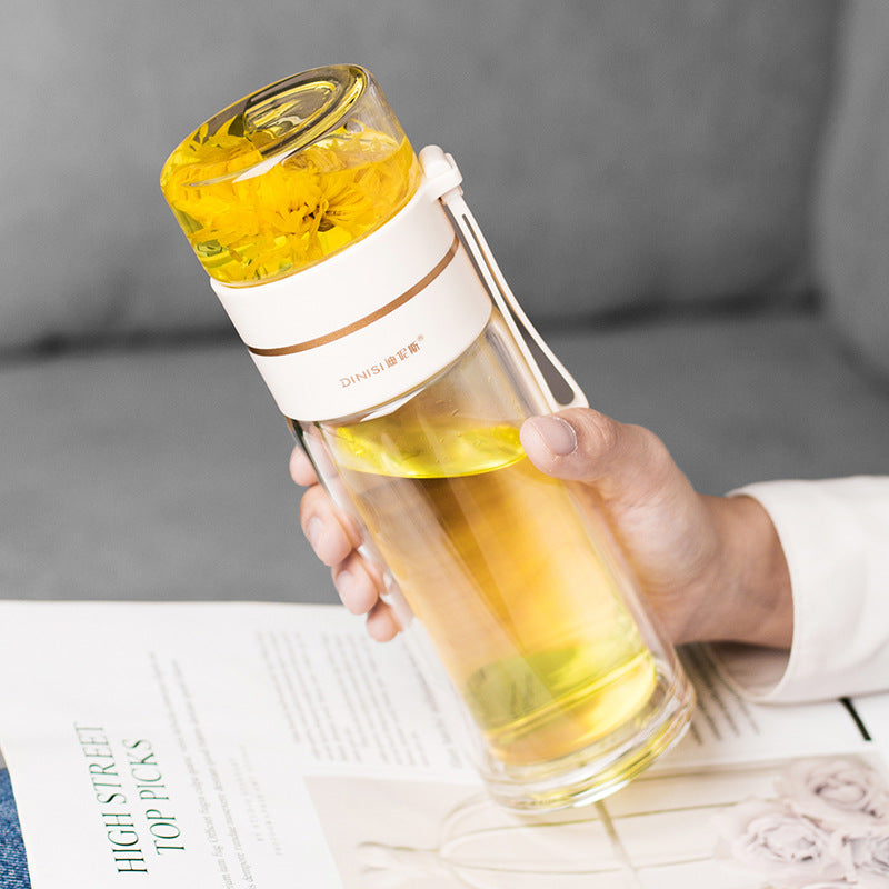 Magic Glass Water Bottle with Tea Infuser 